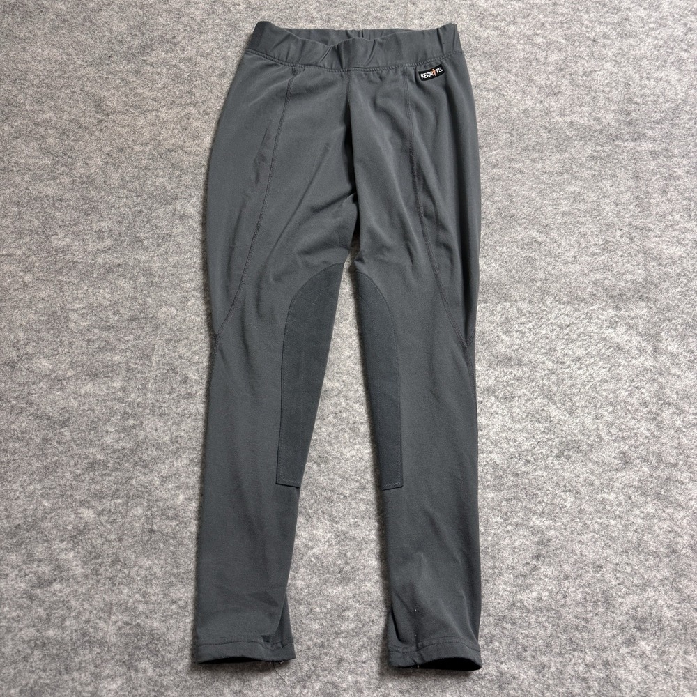 Kerrits Gray Riding Tights Womens Medium Knee Patch Equestrian Pants